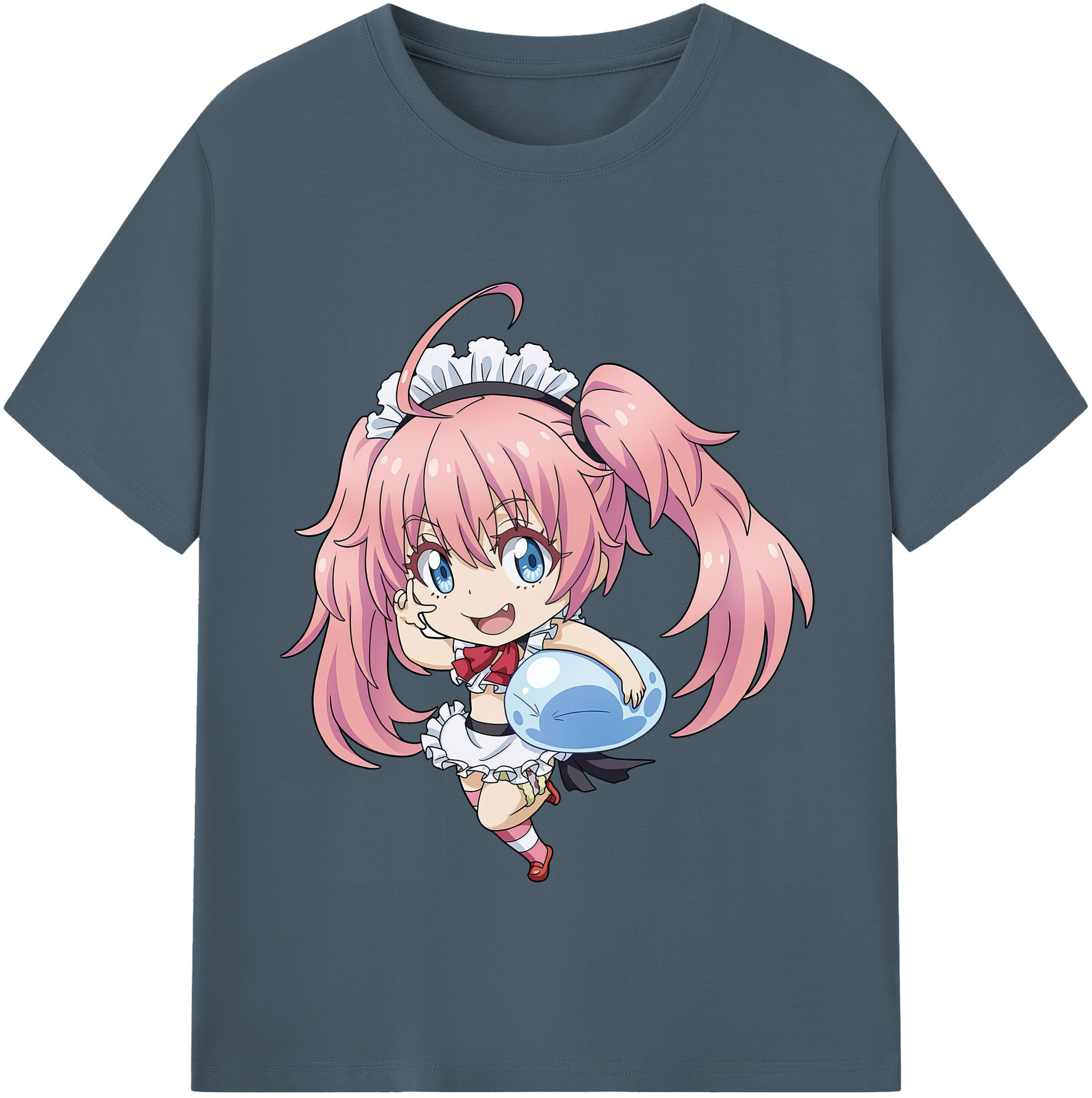 （画像用） 転スラ Regarding Reincarnated to Slime 綿100％半袖Tシャツ（フロントプリント）